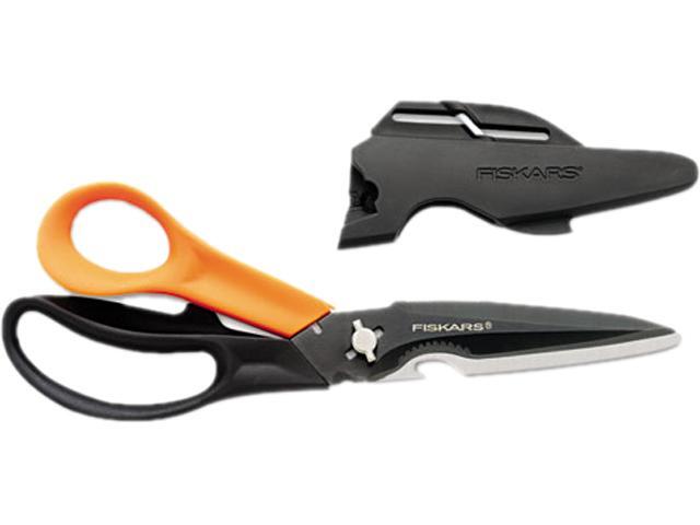 Fiskars01005692 Cuts+More, 9 in. Length, 3-1/2 in. Cut, Black/Orange, 1 Each