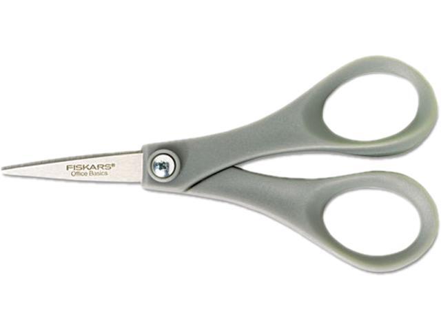 Fiskars 01-004681 Double Thumb Scissors, 5 in. Length, Gray Handle, Stainless Steel