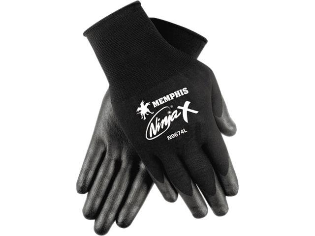 Memphis N9674S Ninja X Bi-Polymer Coated Gloves, Small, Black