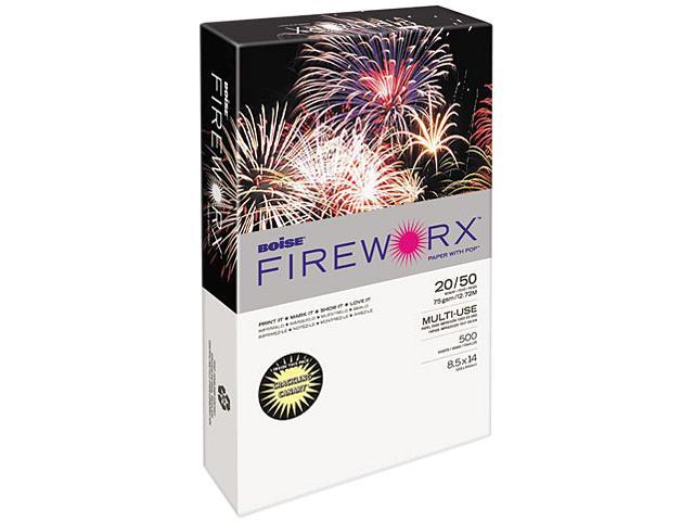 Boise MP2204-CY FIREWORX Colored Paper, 20lb, 8-1/2 x 14, Crackling Canary, 500 Sheets/Ream