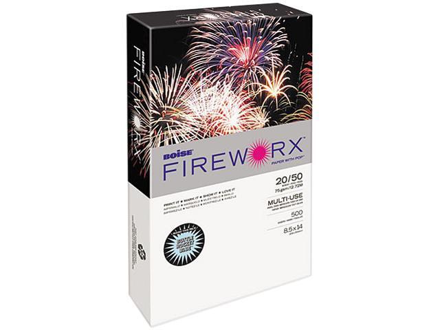 Boise MP2204-BE FIREWORX Colored Paper, 20lb, 8-1/2 x 14, Bottle Rocket Blue, 500 Sheets/Ream