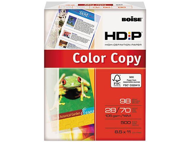 Boise BCP-2811 HD:P Color Copy Paper, 98 Brightness, 28lb, 8-1/2 x 11, White, 500 Sheets/Ream