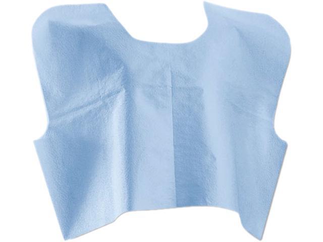 Medline NON25249 Disposable Patient Capes, 3-Ply T/P/T, Blue 100/Carton