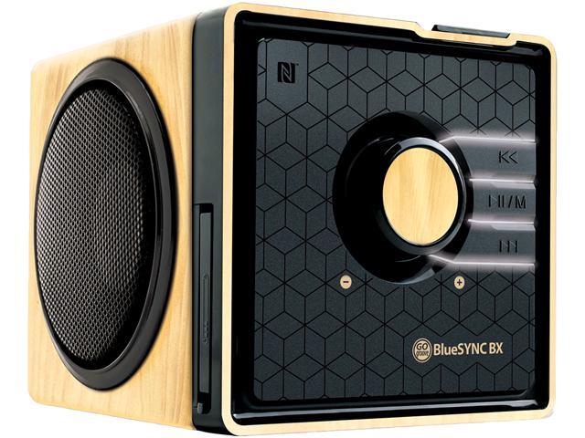 GOgroove BlueSYNC BX Bluetooth Portable Speaker with NFC Technology and Removable Battery, Light Wood - Works with Apple ...