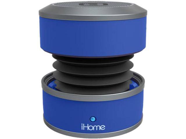iHome IBT60LY Bluetooth Rechargeable Mini Speaker System in Rubberized Finish