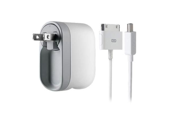 Belkin F8Z414ttP iPhone AC Charger with Swivel Plug & Charge Sync Cable