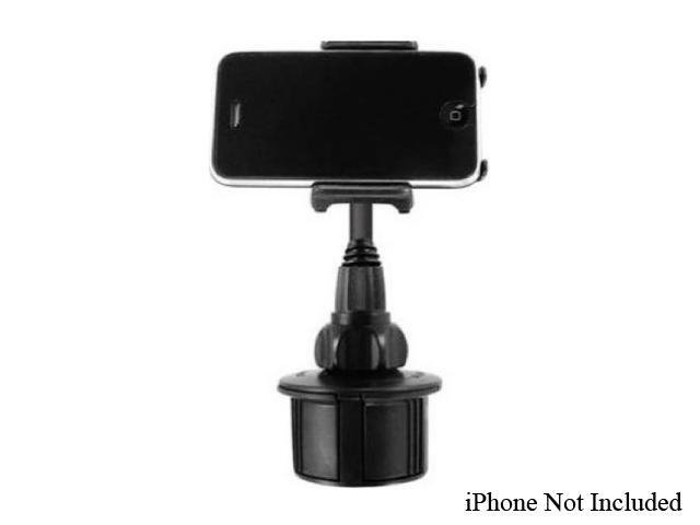 Macally mCup Adjustable Cup Holder for iPod / iPhone and Portable Players, Black