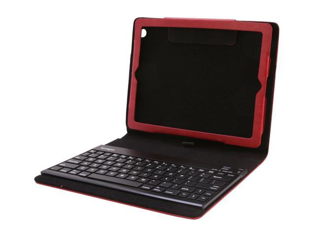 Kensington Red KeyFolio Pro 2 Removable Bluetooth Keyboard for New iPad & iPad 2 Model K39638US