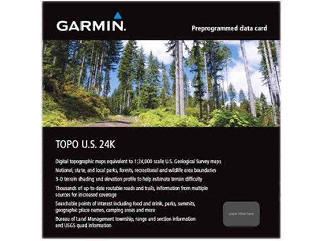 GARMIN TOPO U.S. 24K - Texas MicroSD Card with SD Card Adapter