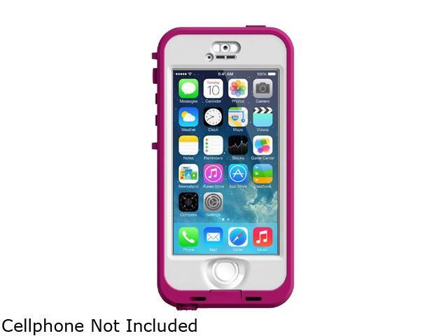 Apple iPhone 5s 32GB 4G LTE 32GB Unlocked GSM Phone + LifeProof Nuud Pink/Clear 4.0" 1GB RAM DDR3 RAM Silver/White