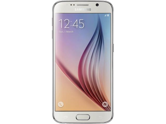 Samsung Galaxy S6 G920a White Unlocked GSM Octa-Core Phone