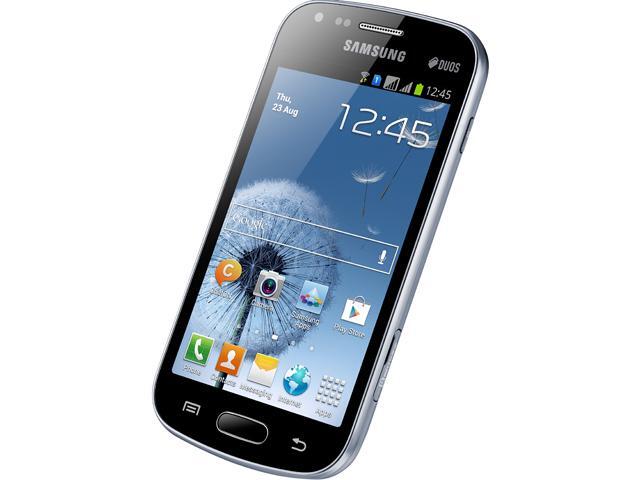 Samsung Galaxy S Duos S7562 4 GB (1.8 GB user available) 3G Unlocked Dual SIM Cell Phone 4.0" 768MB RAM Black