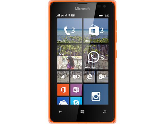 Microsoft LUMIA 532 RM-1034 CV LTAU1 BR_ORANGE HS 8GB 3G Unlocked Cell Phone 4.0" 1GB RAM Orange 