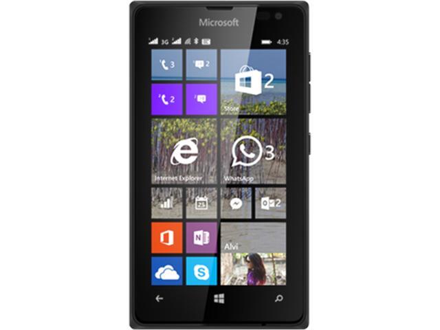Microsoft Lumia 435 Dual SIM RM-1068 CV LTAU1 Black Unlocked Cell Phone