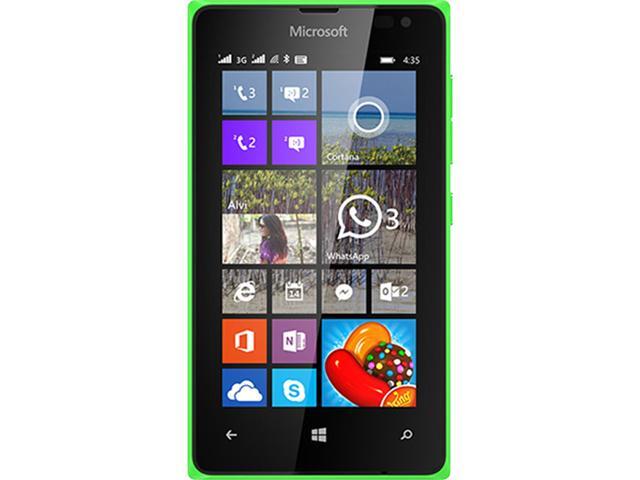 Microsoft Lumia 435 Dual SIM RM-1068 CV LTAU1 Green Unlocked Cell Phone