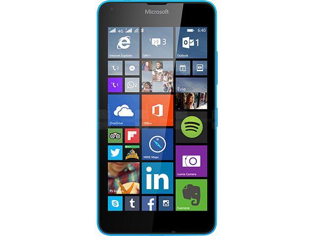 Microsoft Lumia 640 XL RM-1067 Cyan Dual SIM Unlocked Cell Phone