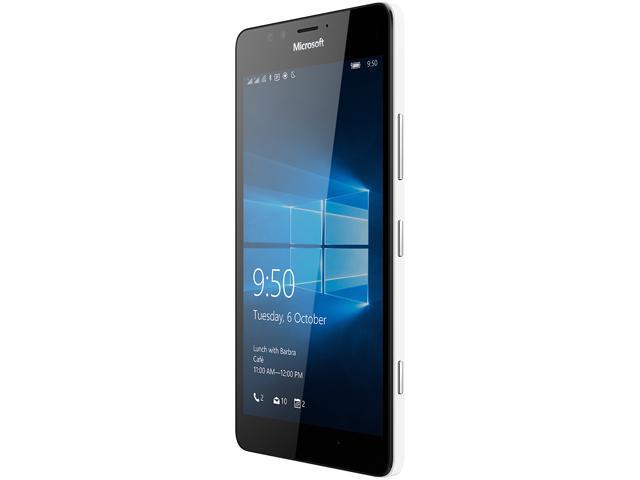 Microsoft Lumia 950 RM-1118 32GB 4G LTE Dual SIM Unlocked Cell Phone 5.2" 3GB RAM White 