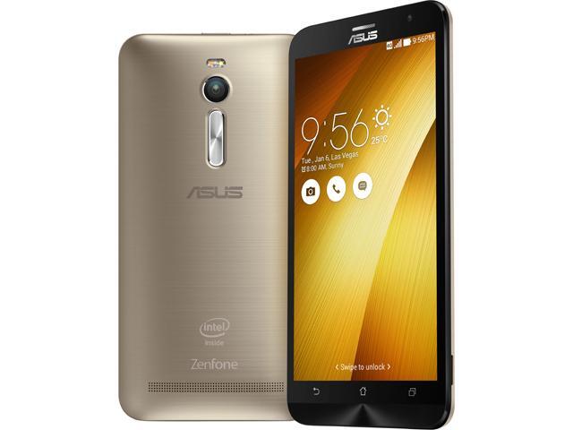 Asus Zenfone 2 Unlocked Smart Phone, 5.5" Gold, 64GB Storage 4GB RAM, US Warranty