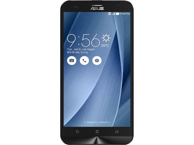 Asus Zenfone 2 Laser Unlocked Smart Phone, 5.5" Silver, 16GB Storage 3GB RAM, US Warranty