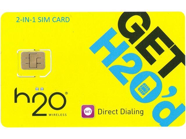 H2O 2-in-1 SIM Card (Standard and Micro)
