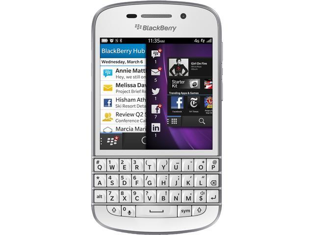 BlackBerry Q10 16GB 4G LTE 16GB Unlocked Cell Phone 3.1" 2GB RAM White