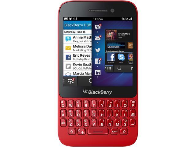 BlackBerry Q5 SQR100-2 8GB 4G LTE 8GB Unlocked GSM Dual-Core OS 10.2 Phone 3.1" 2GB RAM Red