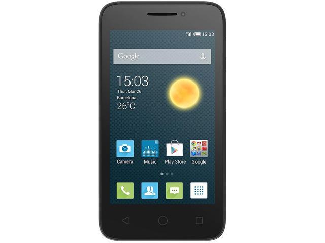 Alcatel One Touch Pixi 3 4GB 3G Unlocked GSM Android Phone 4.5" 512MB RAM Black