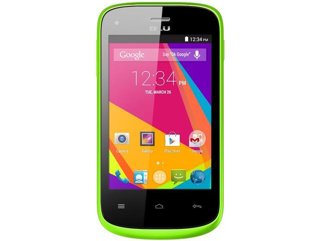 Blu Dash JR K D141K 512 MB ROM 2G Unlocked GSM Dual-SIM Android Cell Phone 3.5" 256 MB RAM Yellow
