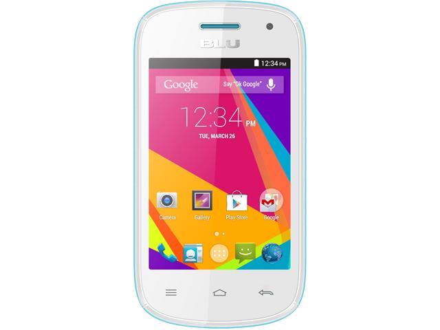 Blu Dash 3.5 II D352u 512 MB 4G Unlocked GSM Dual-SIM 4G HSPA+ Android Phone 4.0" 256 MB RAM Blue