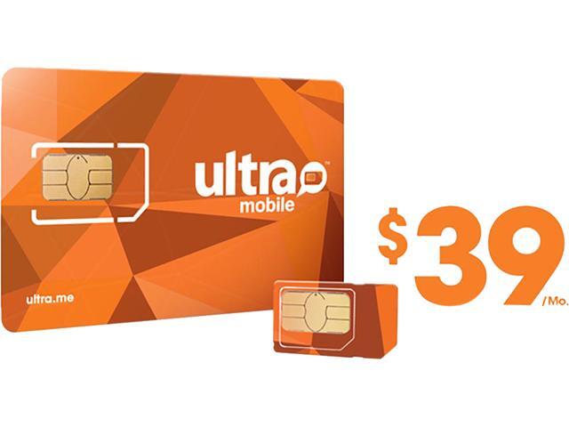 Ultra Mobile Triple Punch Orange Mini/Micro/Nano SIM Card - $39 (1 month of service included)