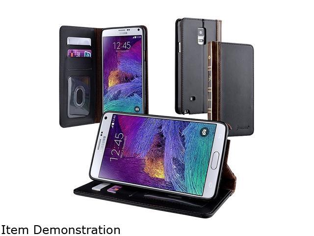 Insten Black Bible Stand Leather Case with Card Slot for Samsung Galaxy Note 4 1997570