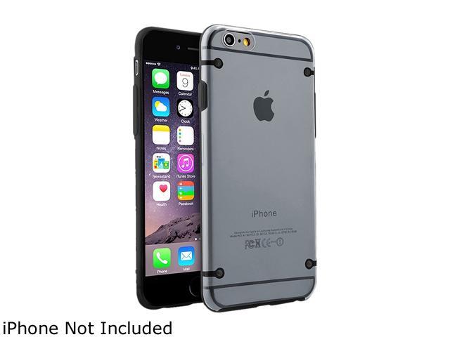 Insten Clear / Black TPU Rubber Bumper Snap-in Case Cover for Apple iPhone 6 Plus (5.5-inch) 1963881