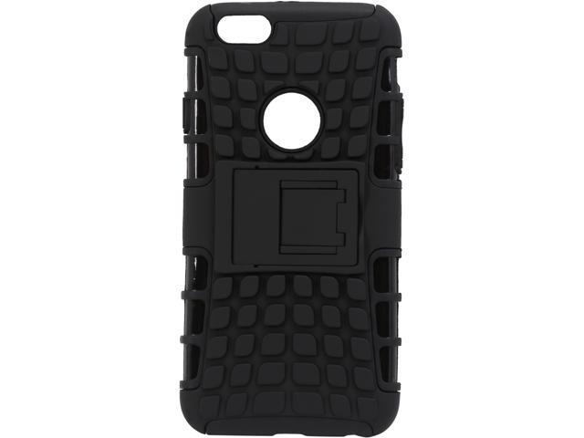 rooCASE Black Heavy Duty Armor Hybrid Rugged Stand Case for Apple iPhone 6 4.7" RCIPH64.7HYBD9BK