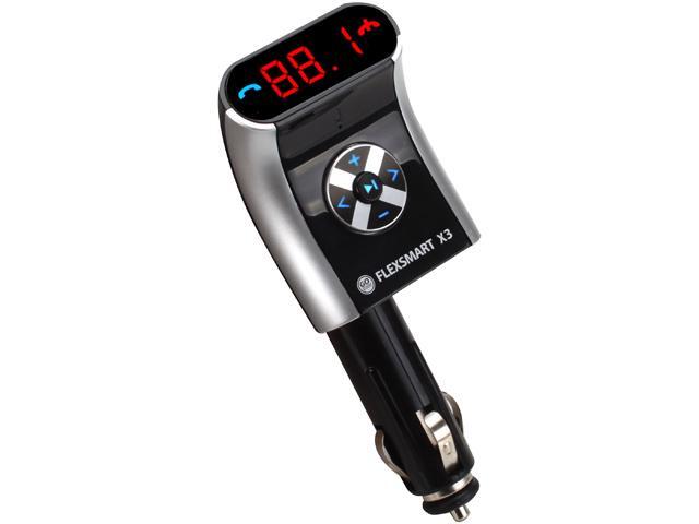 GOgroove FlexSMART X3 Mini Bluetooth FM Transmitter Car Kit w/ Wireless Hands-Free Calling, USB Charging and Audio Playback ...