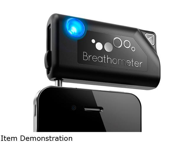 Breathometer Black Smartphone Breathalyzer for iOS and Android Phones A01