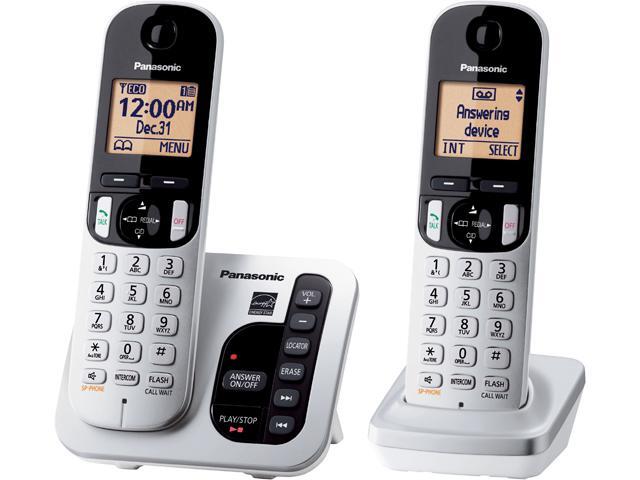 Panasonic KX-TGC222S  Expandable Digital Cordless Answering System, 2 Handsets