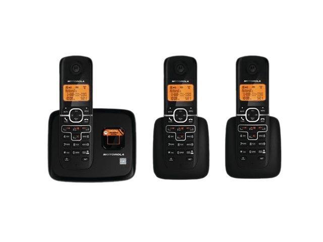 MOTOROLA L703 1.9 GHz Digital DECT 6.0 3X Handsets Cordless Phones