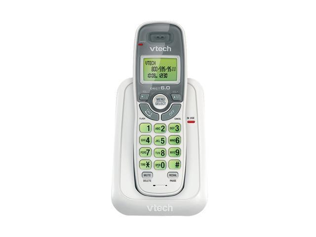 Vtech CS6114 1 Handset Cordless Phone- Caller ID, White