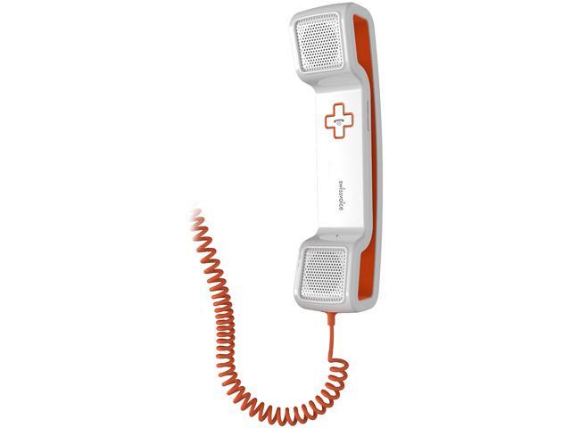 Swissvoice CH05-OR Corded Handset with Non Slip Matt in White/Orange