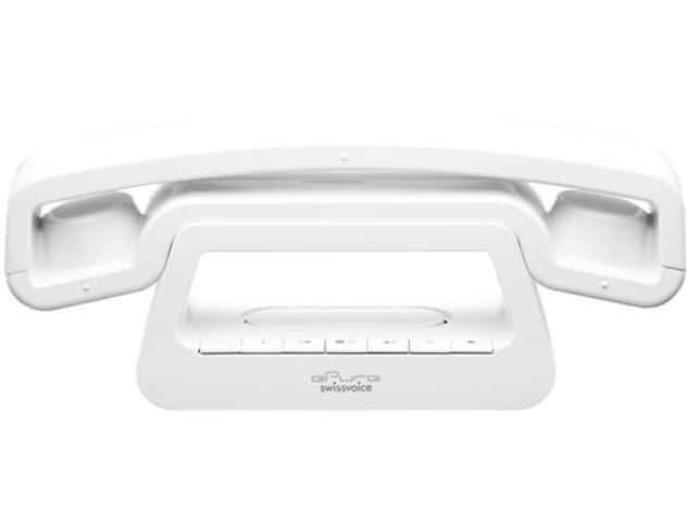 Swissvoice SWV-20406936 1.9 GHz Analog DECT 6.0 1X Handsets Designer DECT 6.0 Phone with Answer Machine Integrated Answering ...