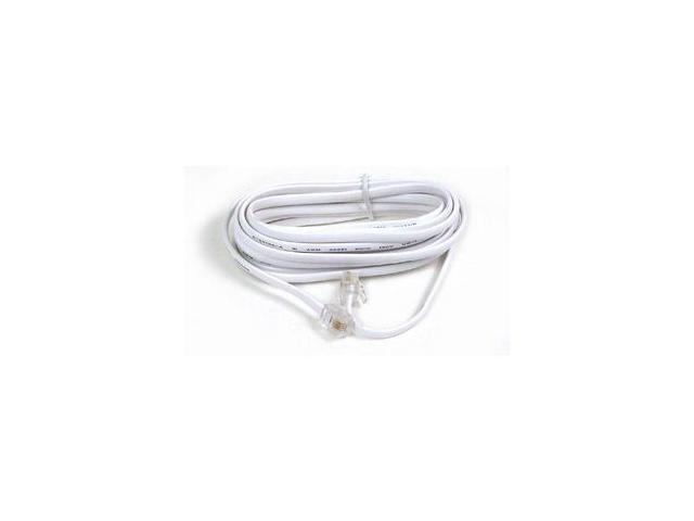 Belkin F8V100-12-WH Phone Line Cord, White, 12 feet (3.7m)