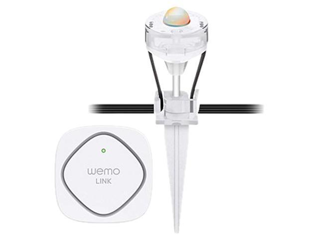 Belkin F5Z0598 WeMo + OSRAM Lightify Gardenspot Mini RGB Starter Set, Built to Withstand Rain & Harsh Weather