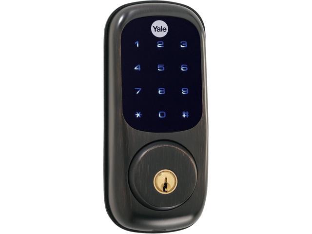 Yale Security YRD220-ZW0BP Real Living Electronic Touch Screen Deadbolt, Fully Motorized with Z-Wave Technology, Oil-Rubbed ...
