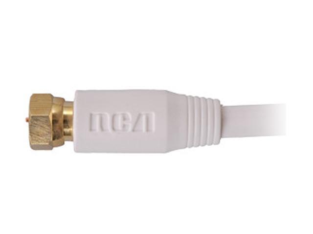 RCA VH612WH 12 ft. Basic Series Digital RG6 Coaxial Cable in White Color