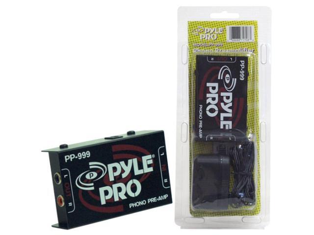 PylePro PP999 Compact Ultra-Low Noise Phono Turntable Preamp with 12-Volt Adaptor - Preamplifier