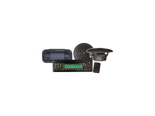 Pyle Marine CD Receiver w/Speaker & Splash Proof Radio Cover