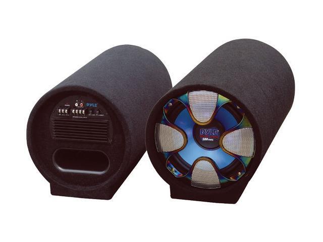 PYLE Single 10" 500W Amplified Subwoofer Tube