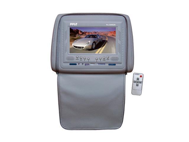PYLE 7" Adjustable Headrest Monitor w/ IR Transmitter & Cover (Gray)
