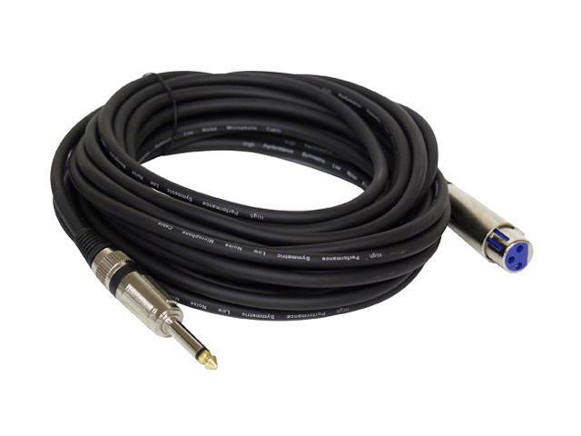 Pyle Model PPMJL30 30 ft. Professional Microphone Cable 1/4" Male to XLR Female M-F