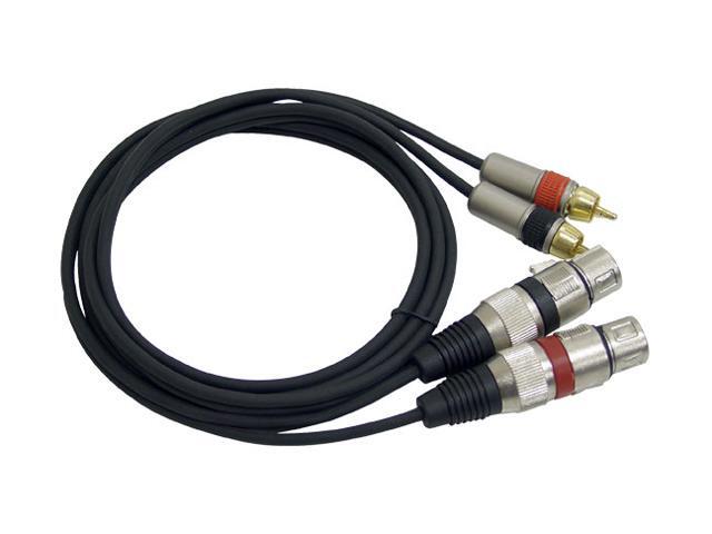 Pyle Model PPRCX05 5 ft. Dual Professional Audio Link Cable XLR Female to RCA Male 